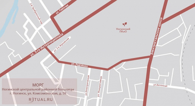 Морг Ногинской центральной районной больницы на карте