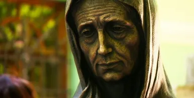 На Смоленском кладбище открыли памятник святой Ксении Петербургской