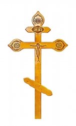 Крест лакированный «Сосна фигурный»