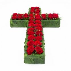 Крест с розами