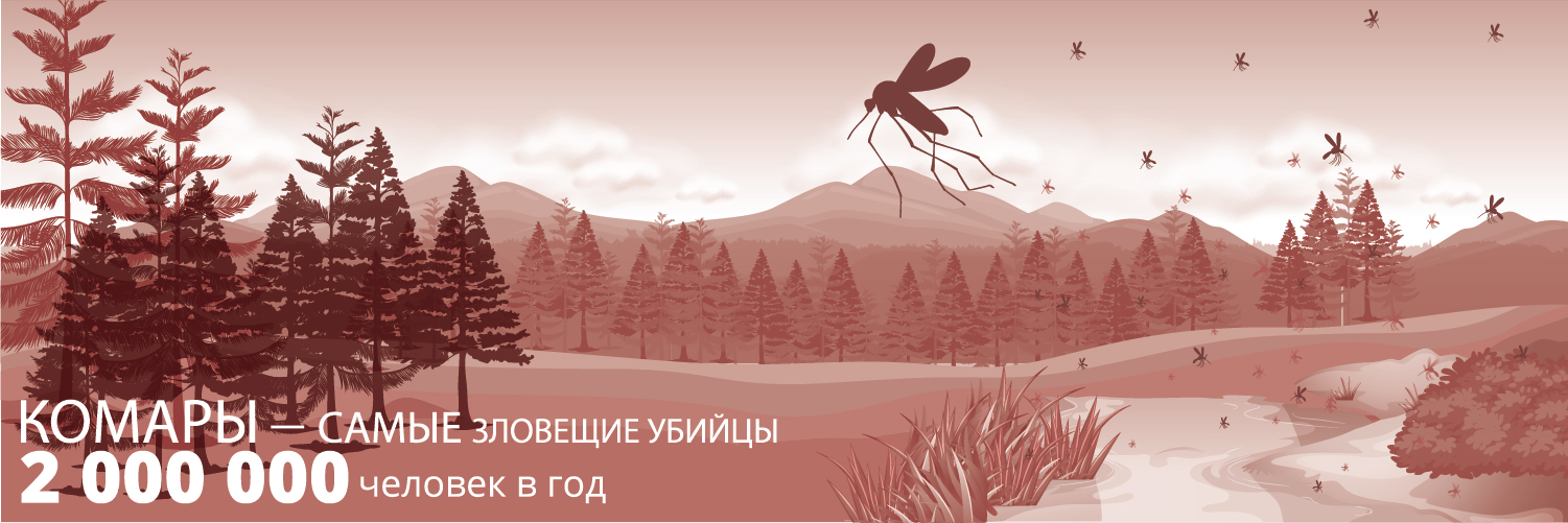 2 000 000 человек умирает от укусов комаров