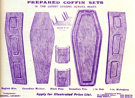 Гробовой набор для самостоятельной сборки из 1905 года от компании “Dottridge Bros”.