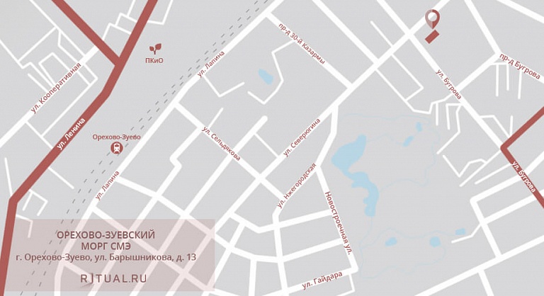 Орехово-Зуевский морг СМЭ на карте