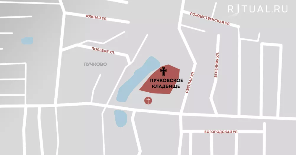 Кладбище Пучково на карте
