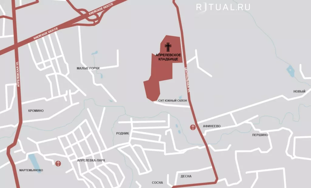 Коломна новое кладбище карта