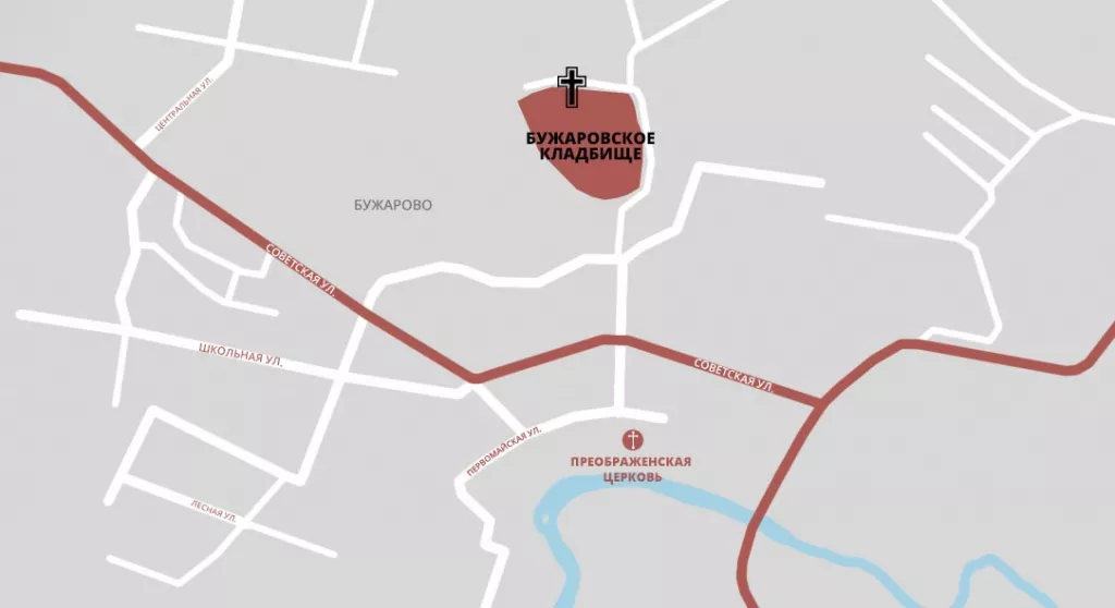 План кладбища ракитки по участкам захоронения